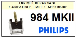 PHILIPS-984MKII  984 MKII-POINTES-DE-LECTURE-DIAMANTS-SAPHIRS-COMPATIBLES